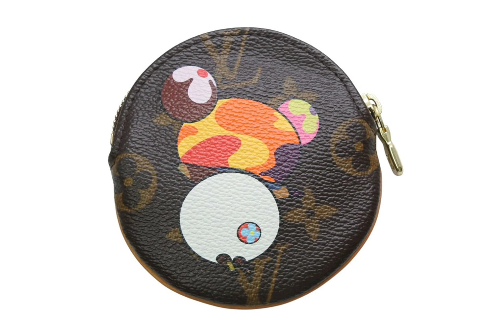 LOUIS VUITTON Portemonnaie Rond coin case Wallet Monogram Panda brown multicolor